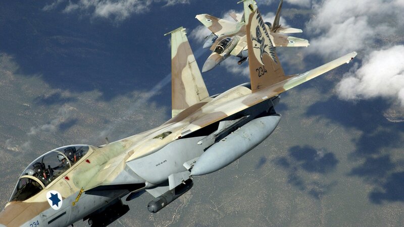 Israeli Air Force jets in flight
