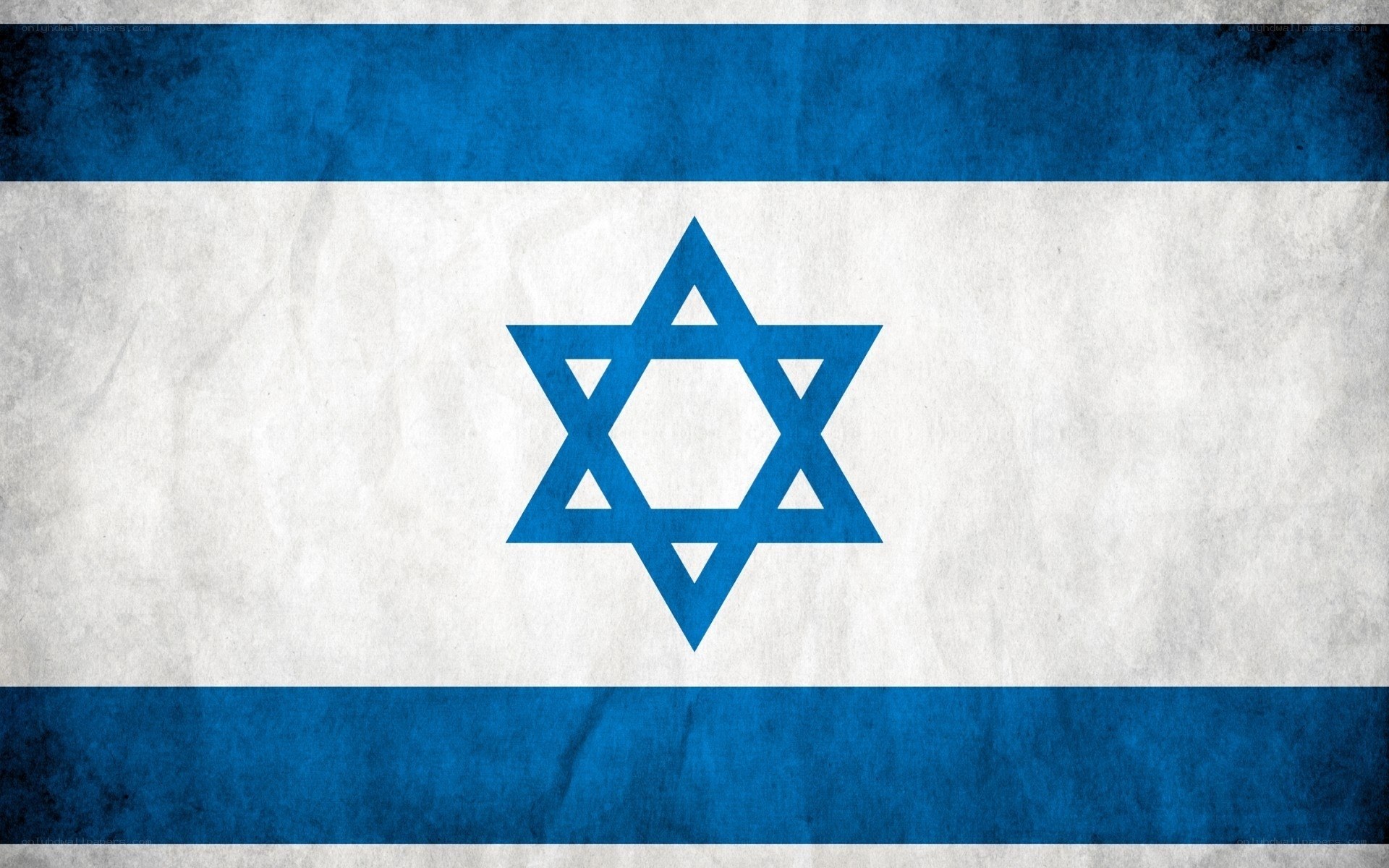 Israeli flag with distressed texture