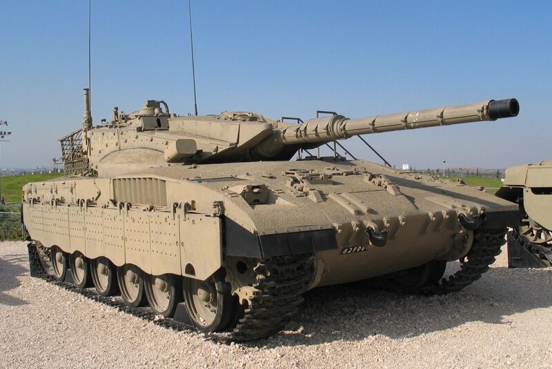 Israeli Merkava tank on display