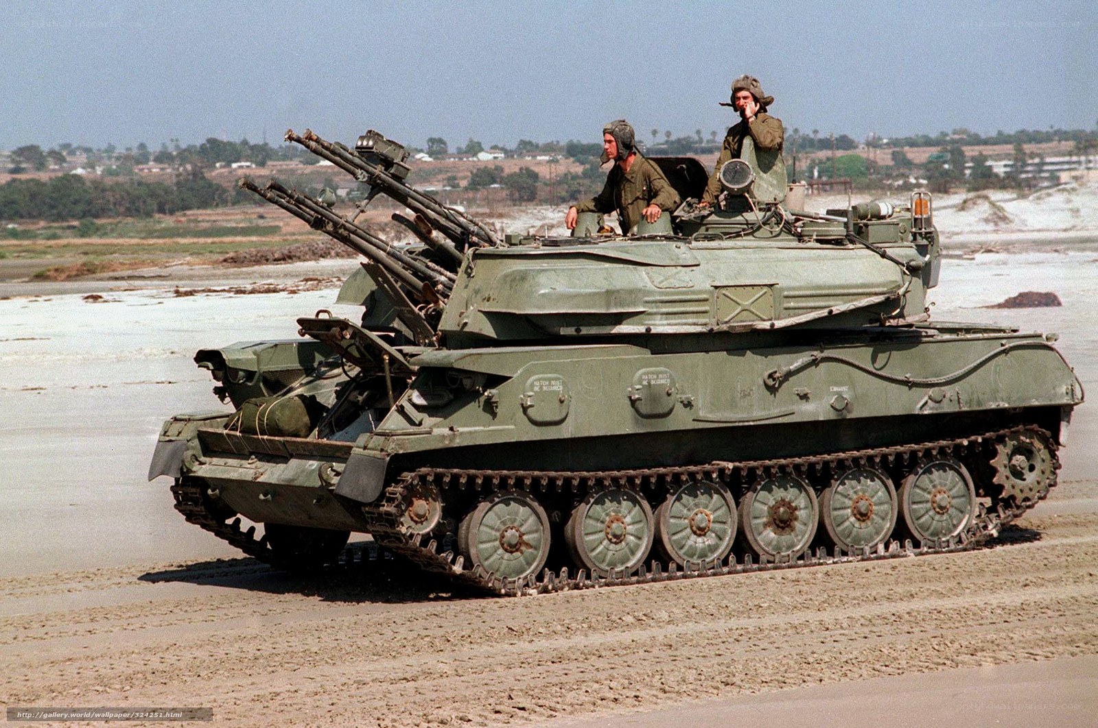 Israeli tank on beach