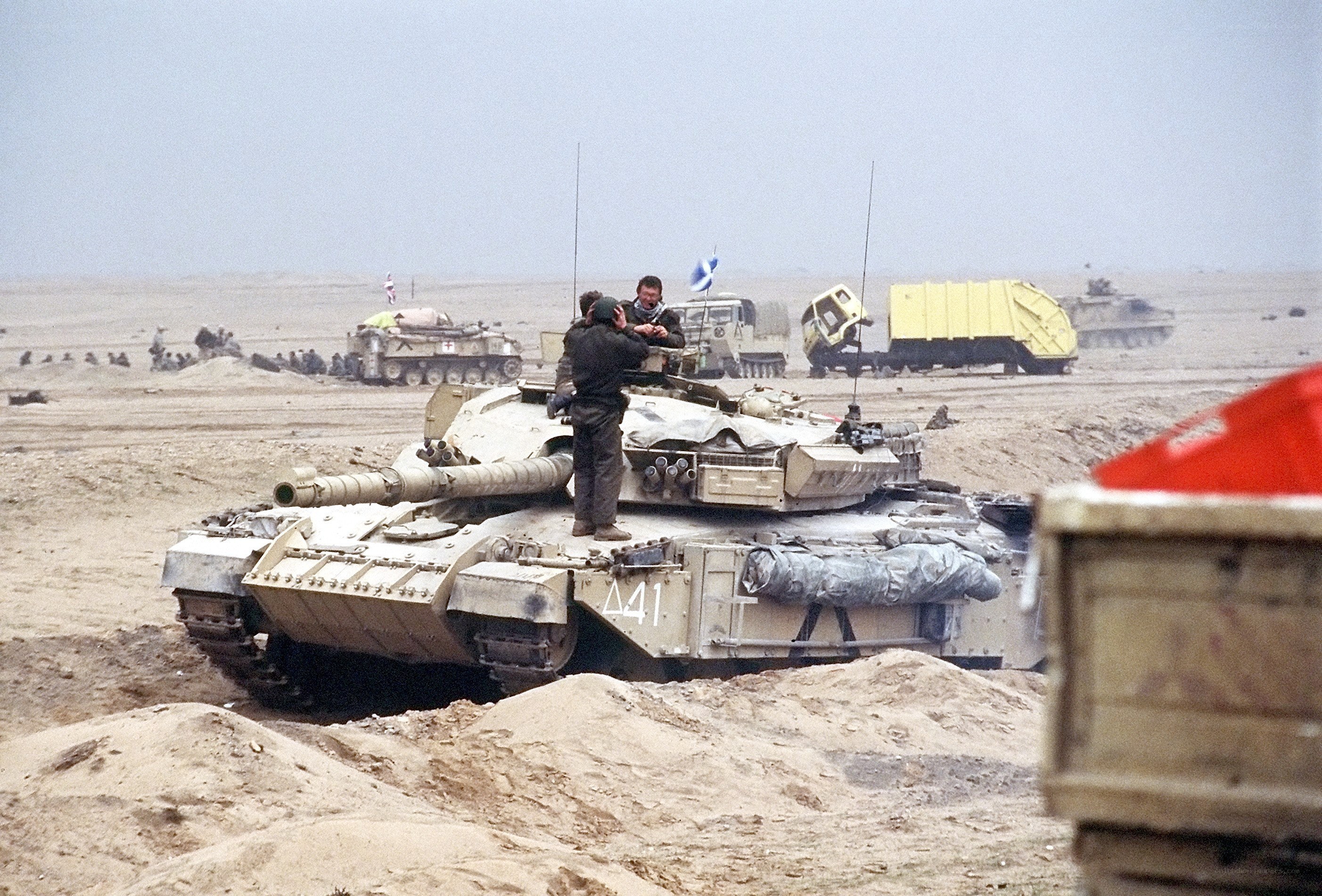 Israeli tanks in desert