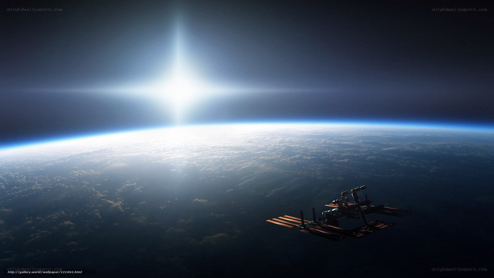 ISS orbiting Earth