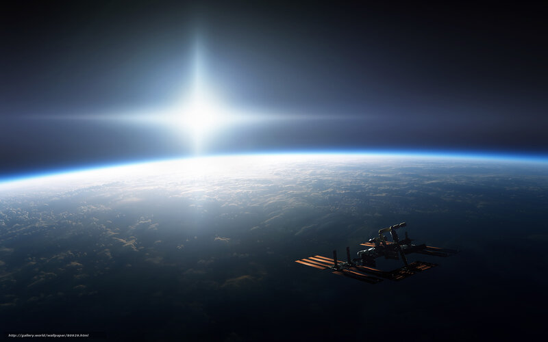 ISS orbiting Earth