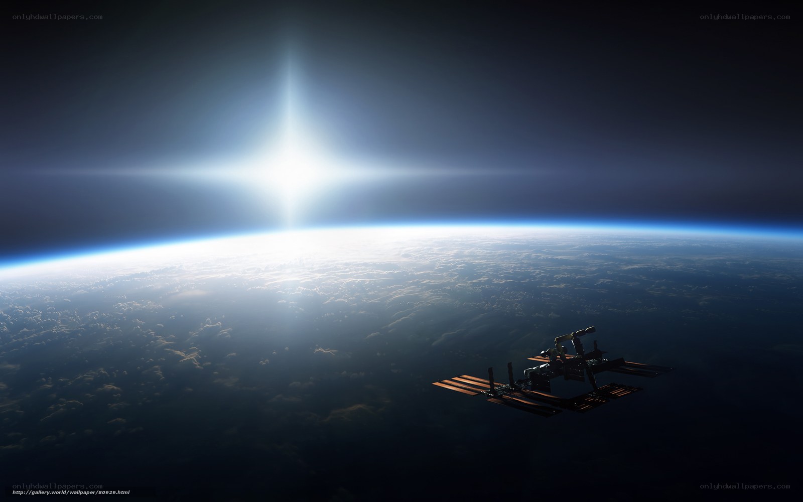 ISS orbiting Earth