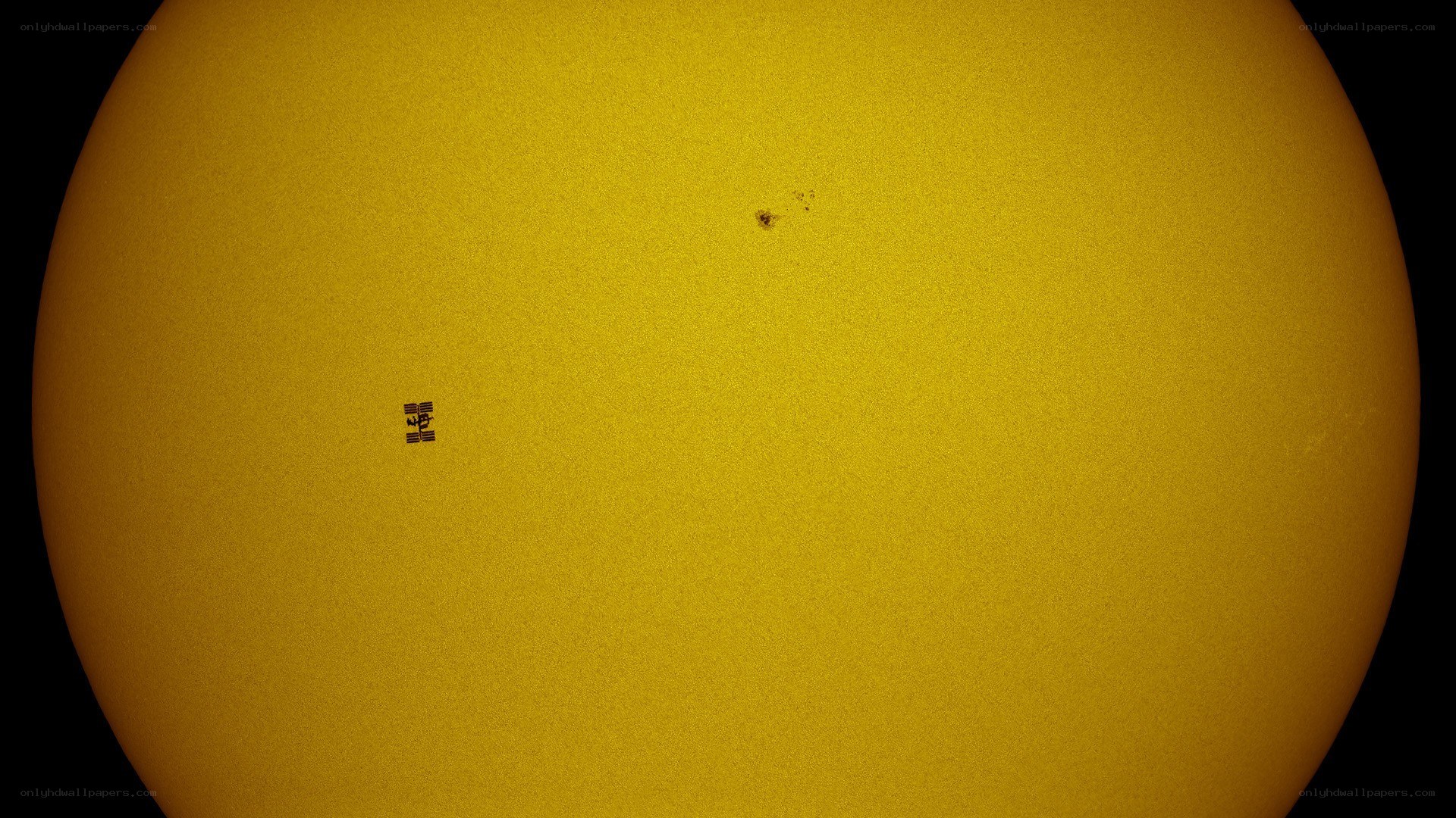 ISS transit across the Sun