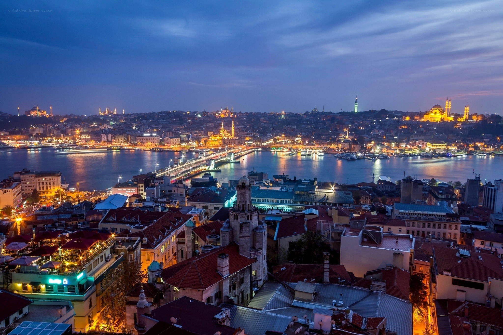 Istanbul at dusk