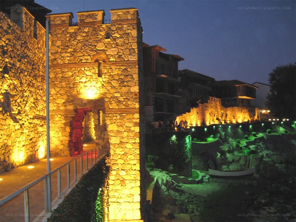 Istanbul castle at night