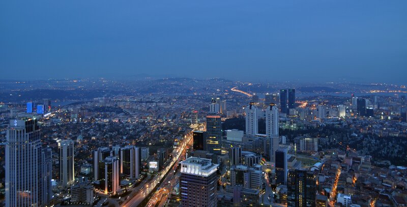 Istanbul cityscape at dusk
