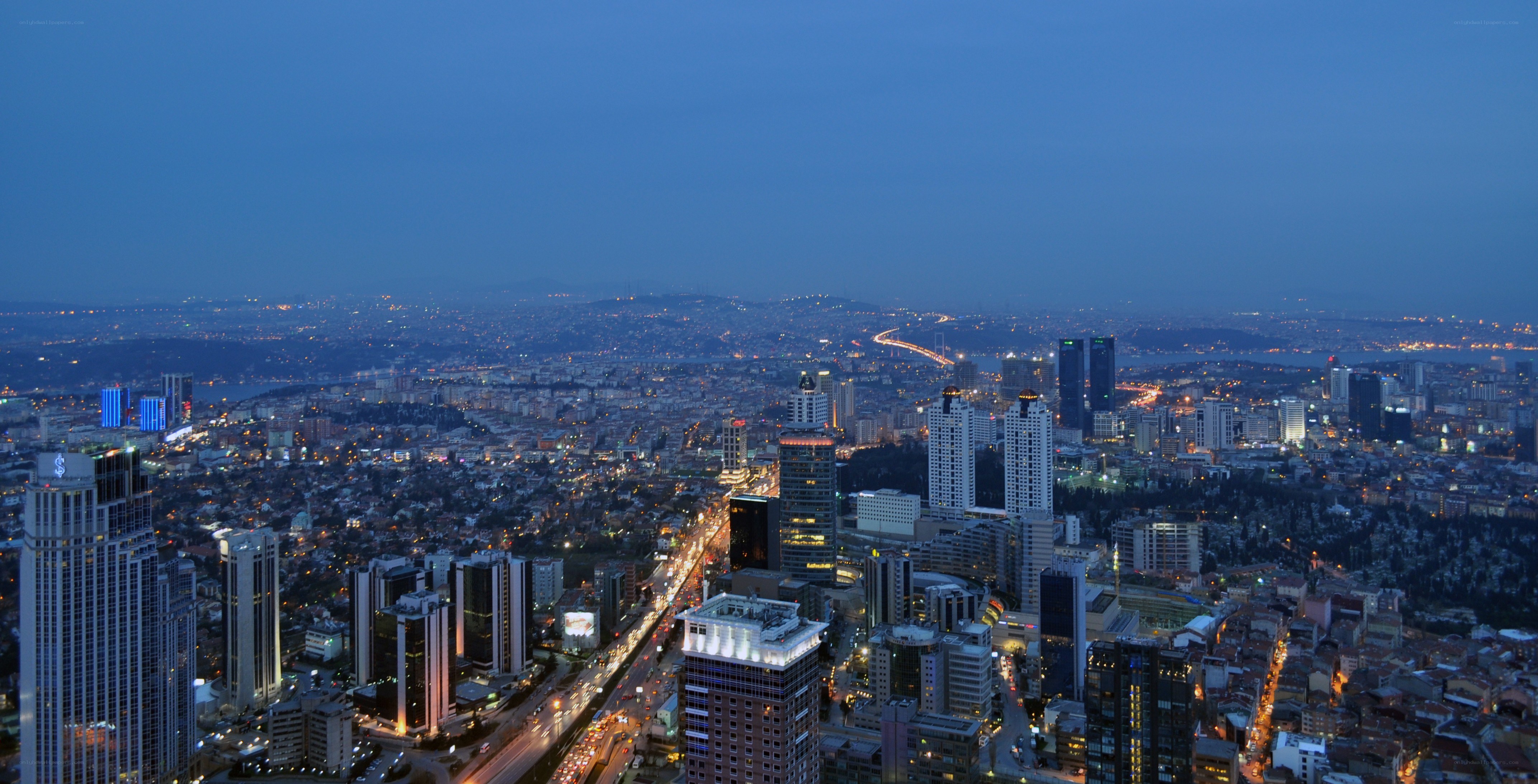 Istanbul cityscape at dusk
