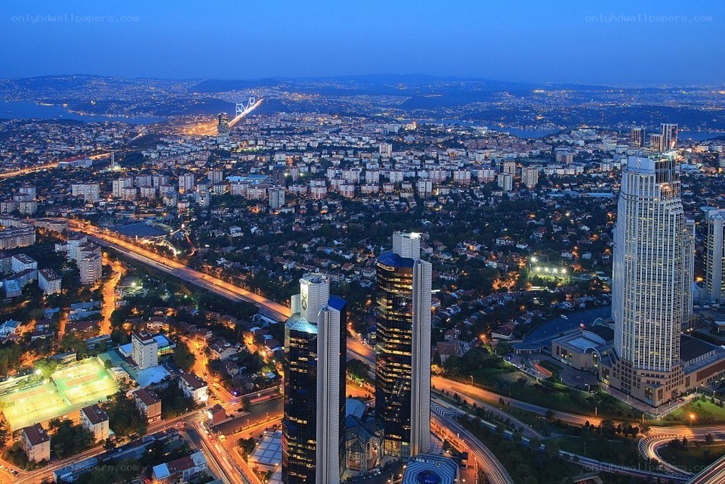 Istanbul cityscape at dusk