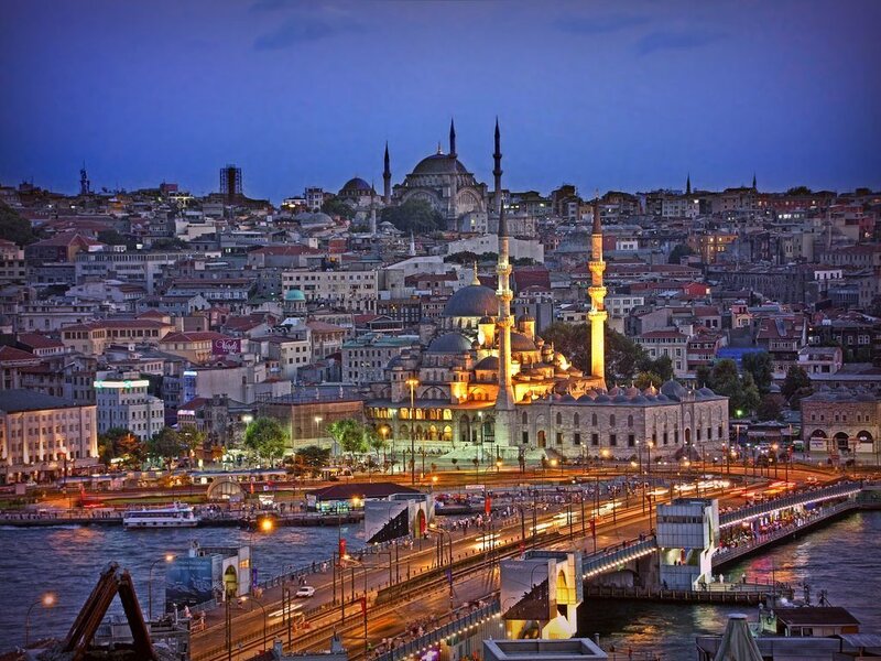Istanbul cityscape at dusk