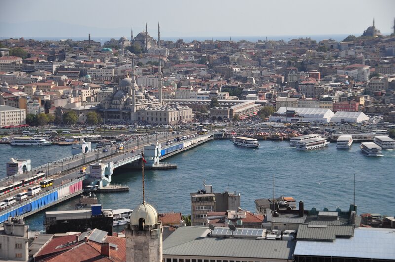 Istanbul Cityscape — Blue, Busy
