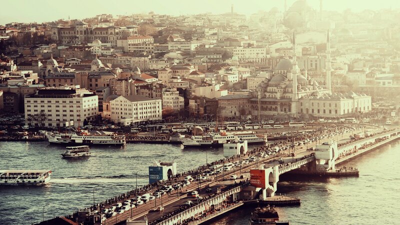 Istanbul Cityscape — Brown
