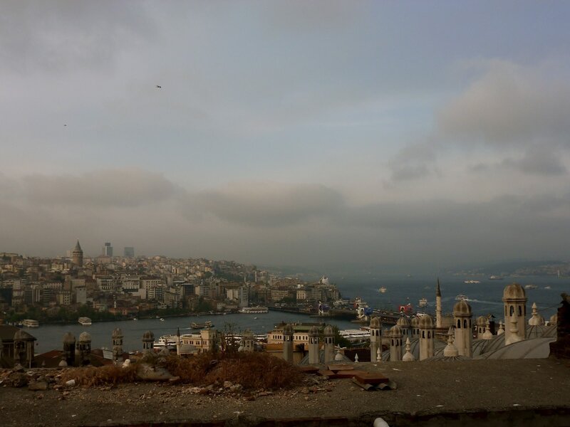 Istanbul Cityscape View — Gray