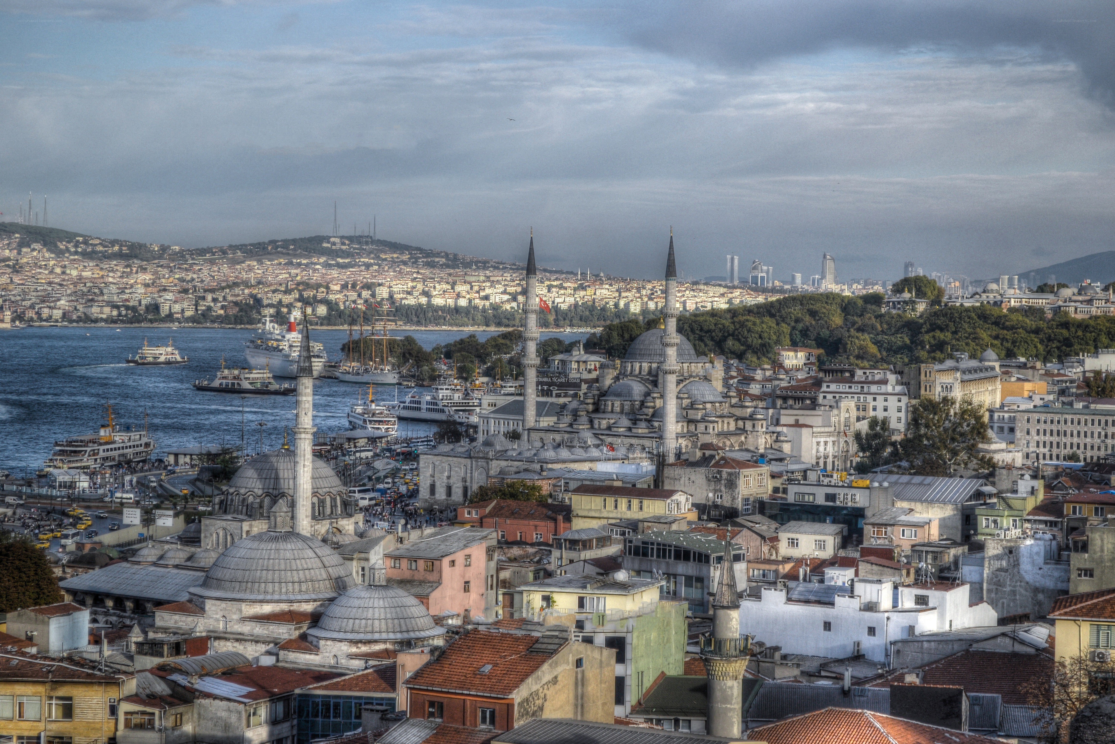 Istanbul cityscape with Bosphorus