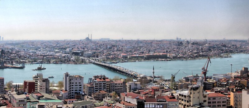 Istanbul cityscape with Bosphorus