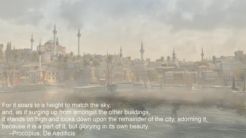Istanbul cityscape with quote