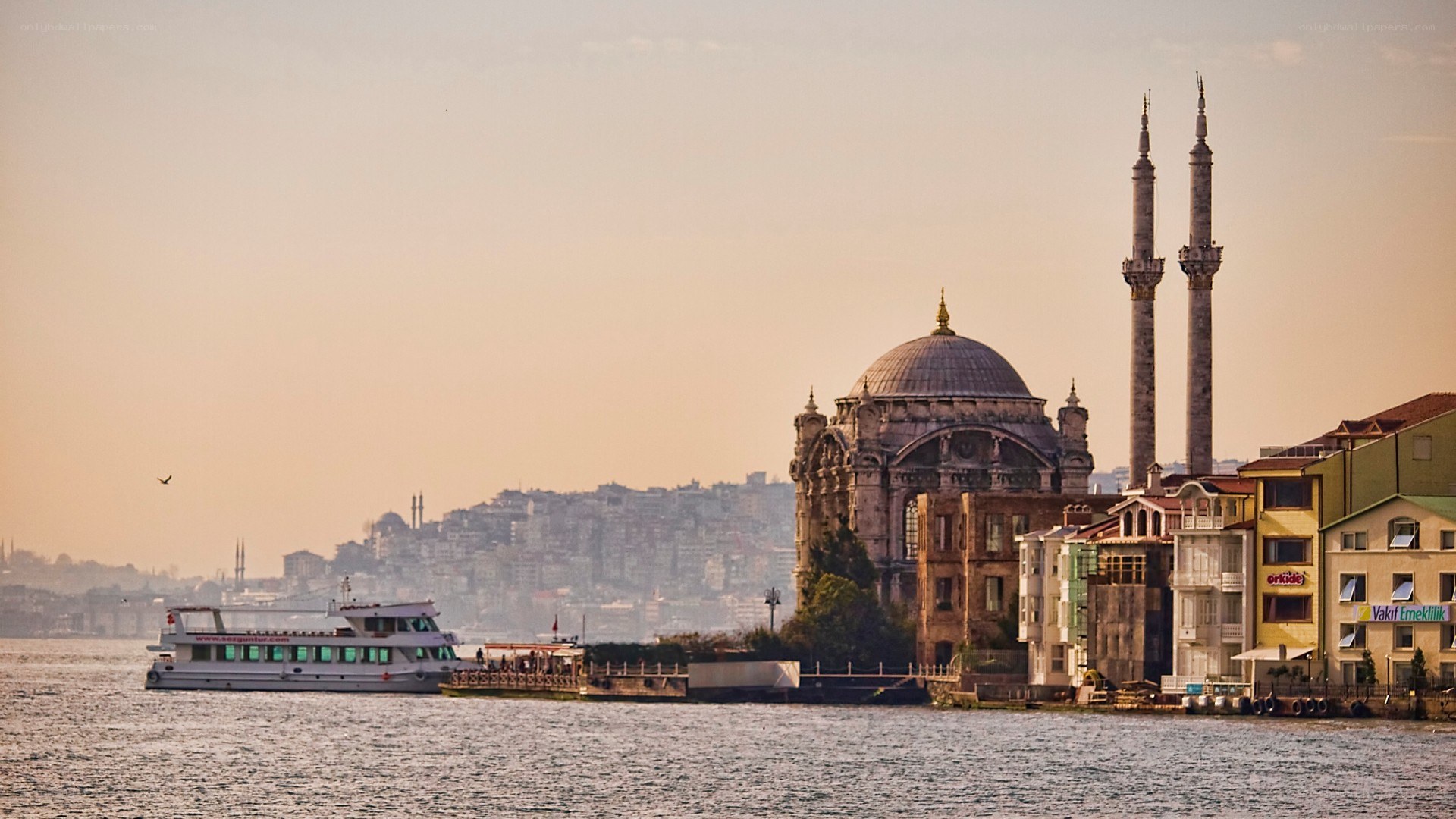 Istanbul mosque at sunset