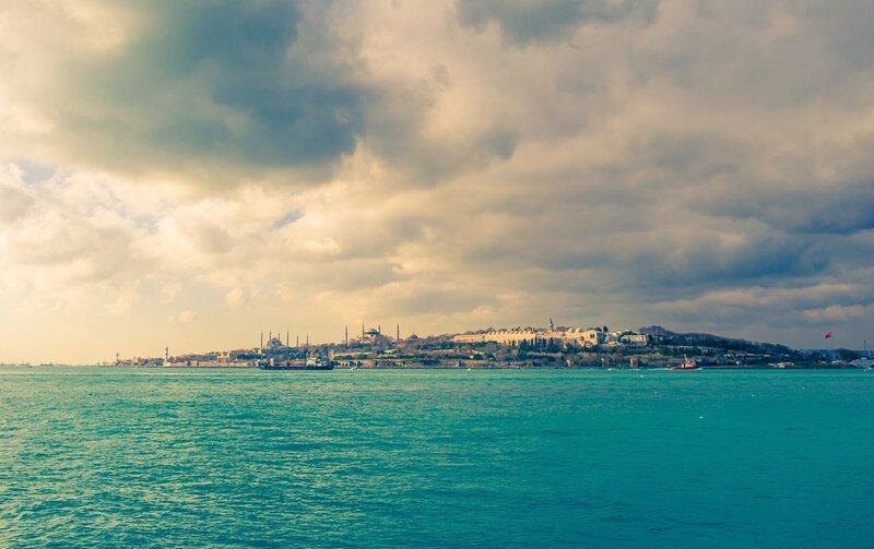 Istanbul skyline across the water