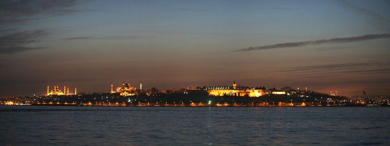 Istanbul Skyline at Dusk — Blue, Serene