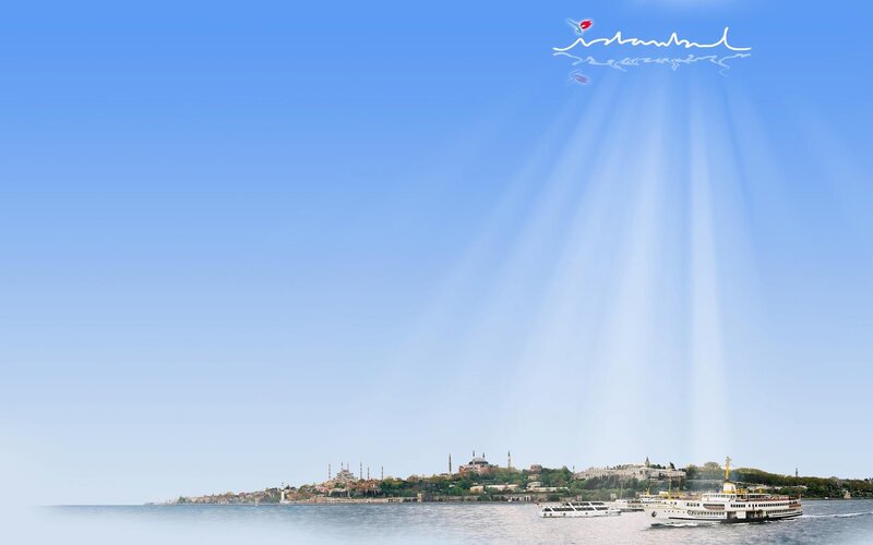 Istanbul Skyline — Blue, Serene