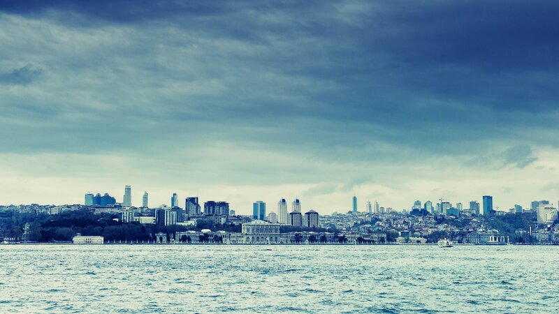 Istanbul skyline from the water
