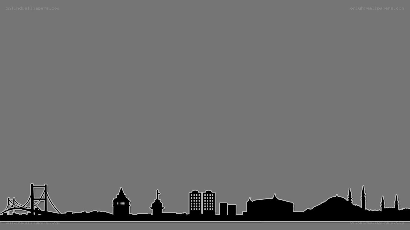 Istanbul skyline silhouette