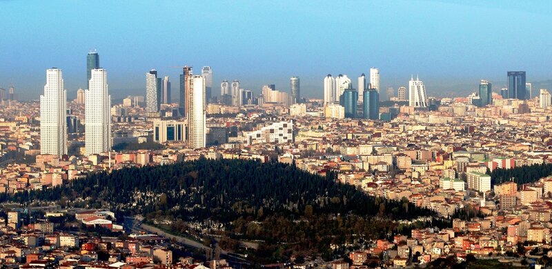 Istanbul skyline with modern buildings