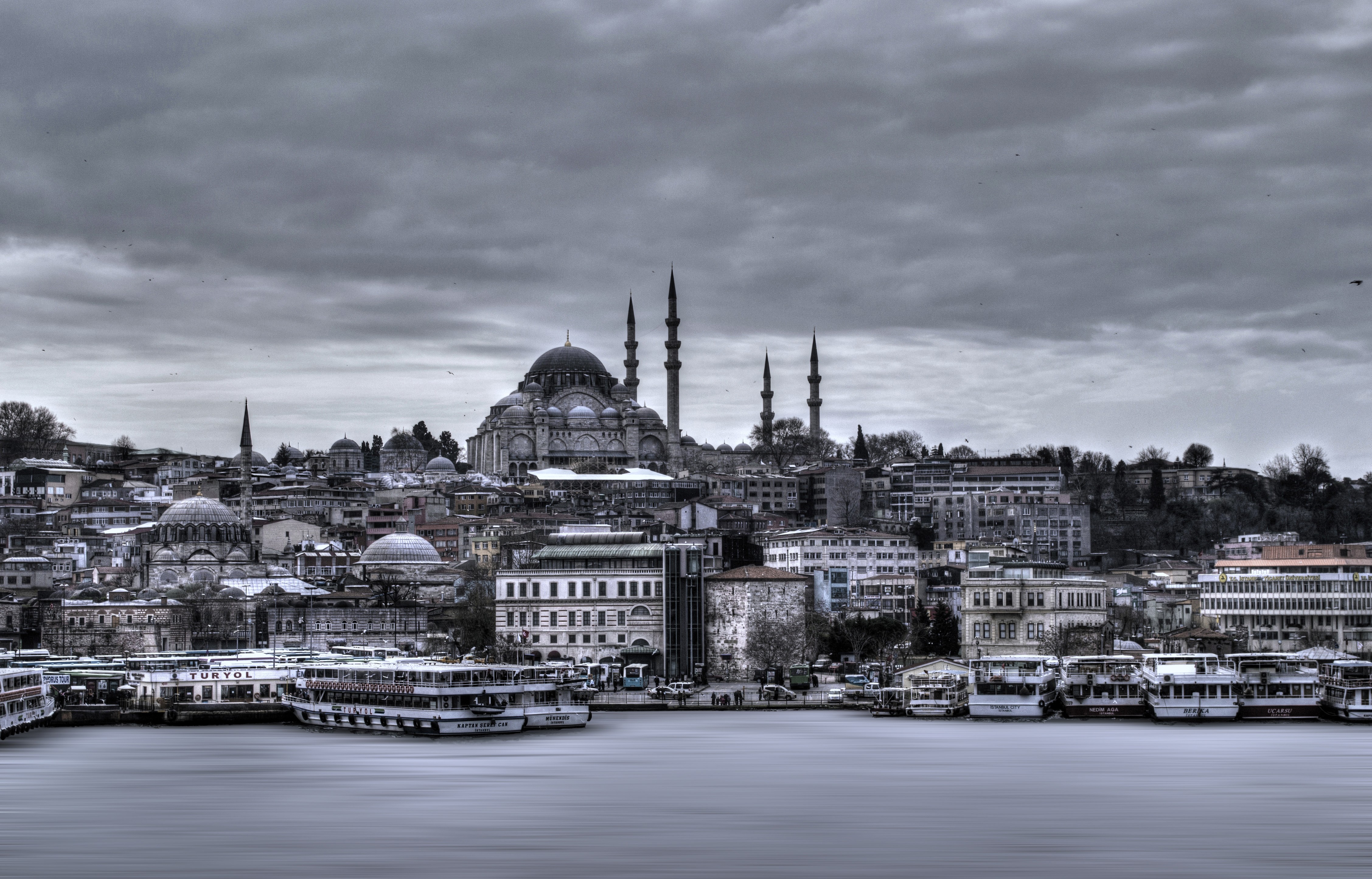 Istanbul skyline with mosque