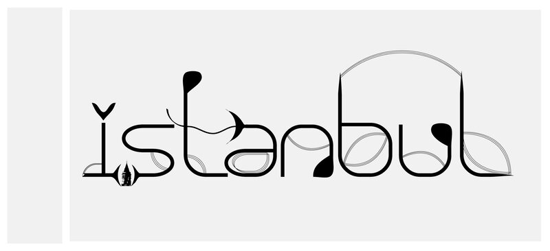 Istanbul typography design