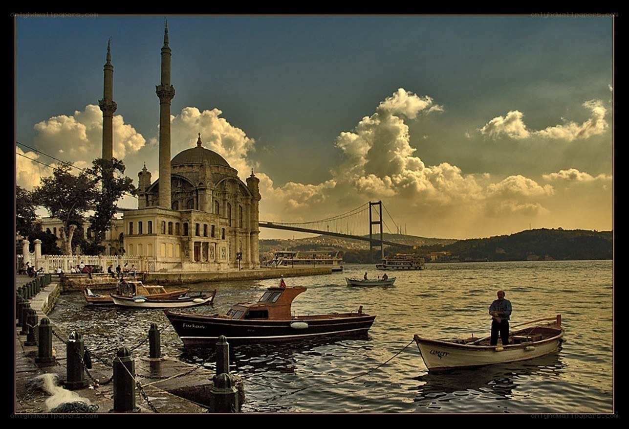 Istanbul waterfront scene