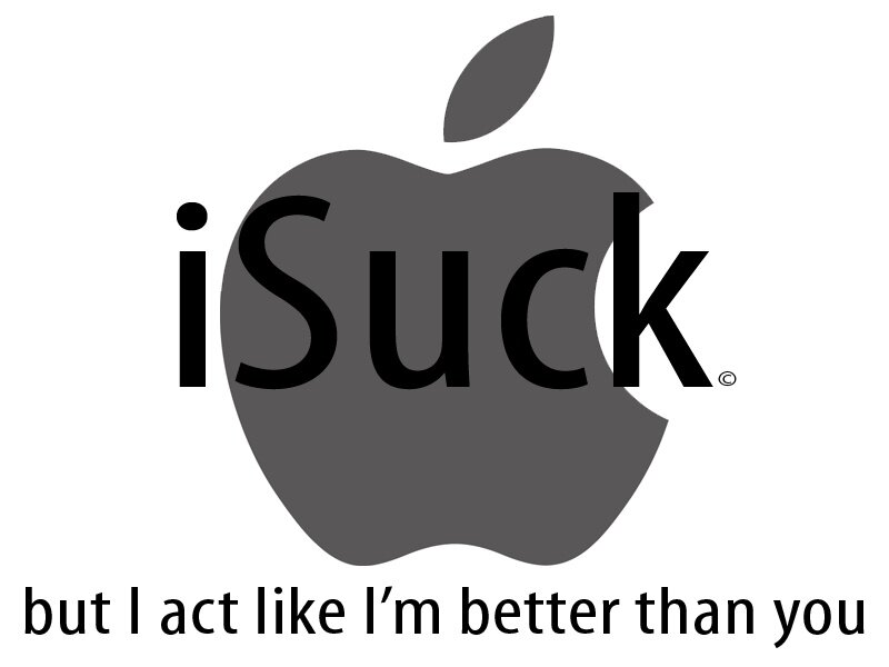 iSuck Apple logo
