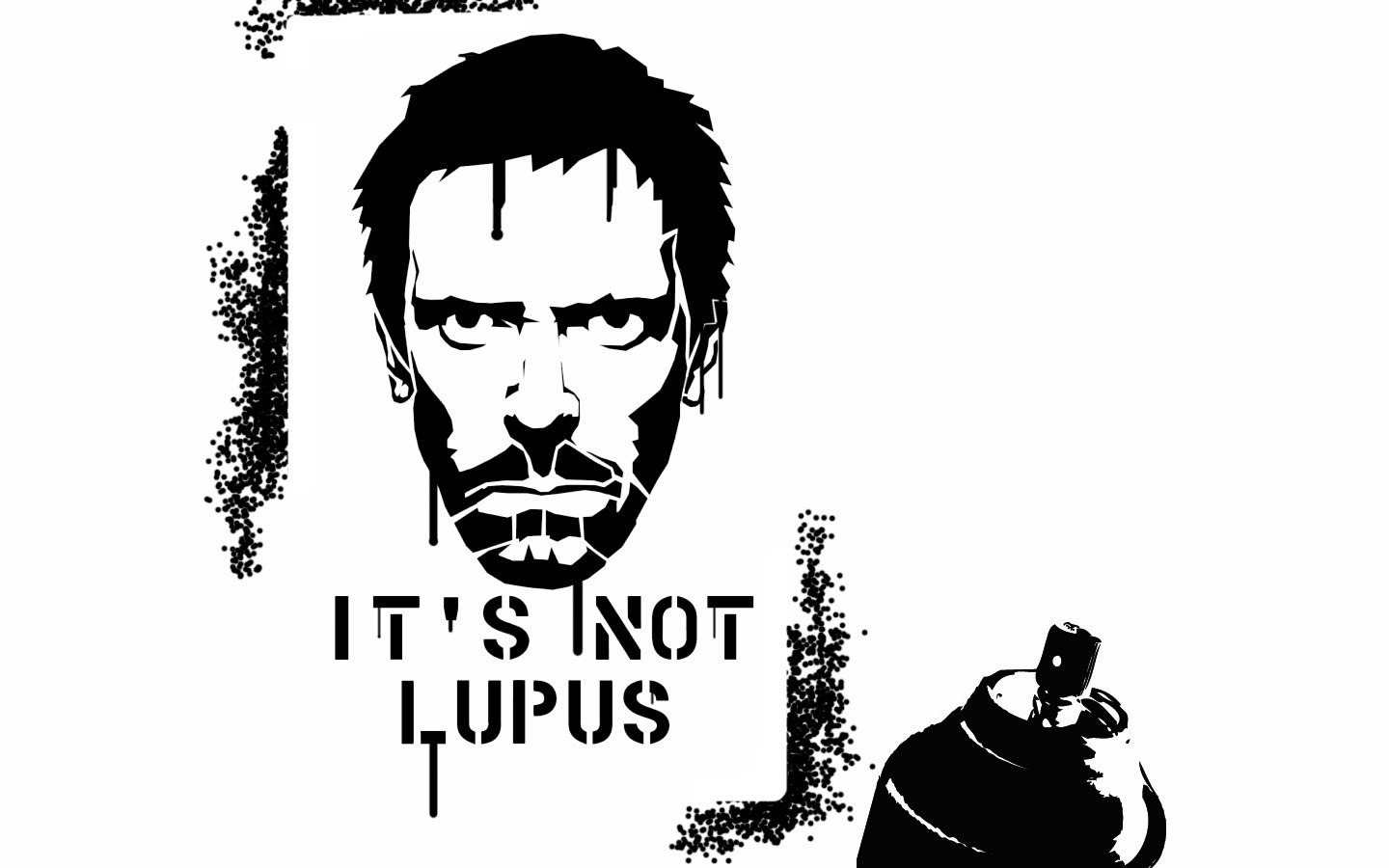 It's Not Lupus Stencil Art