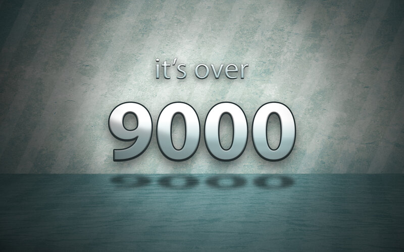 it's over 9000