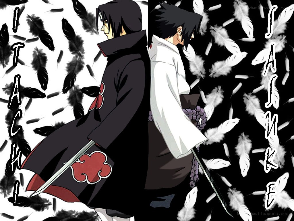 Itachi and Sasuke anime art