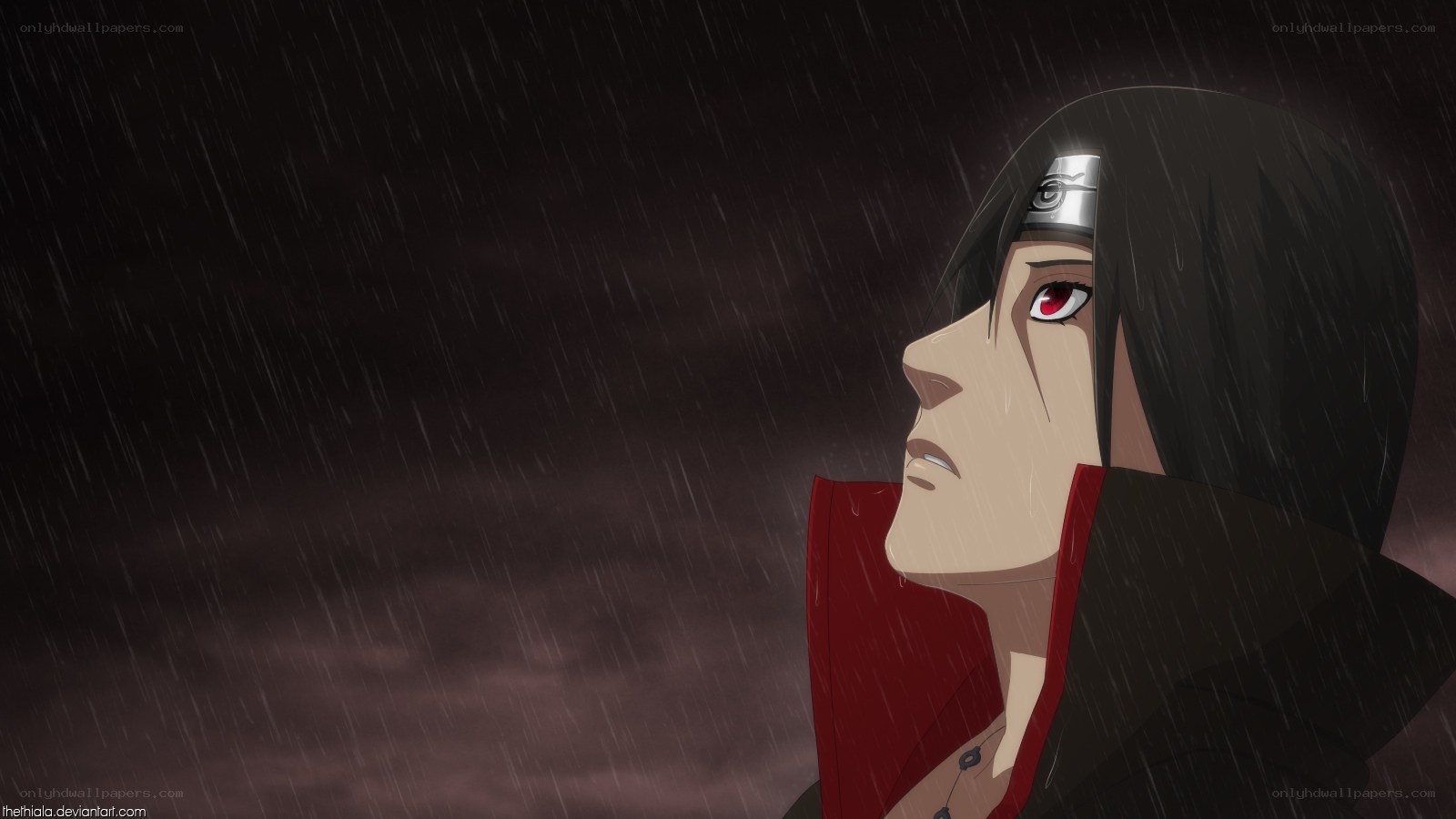Itachi in the rain