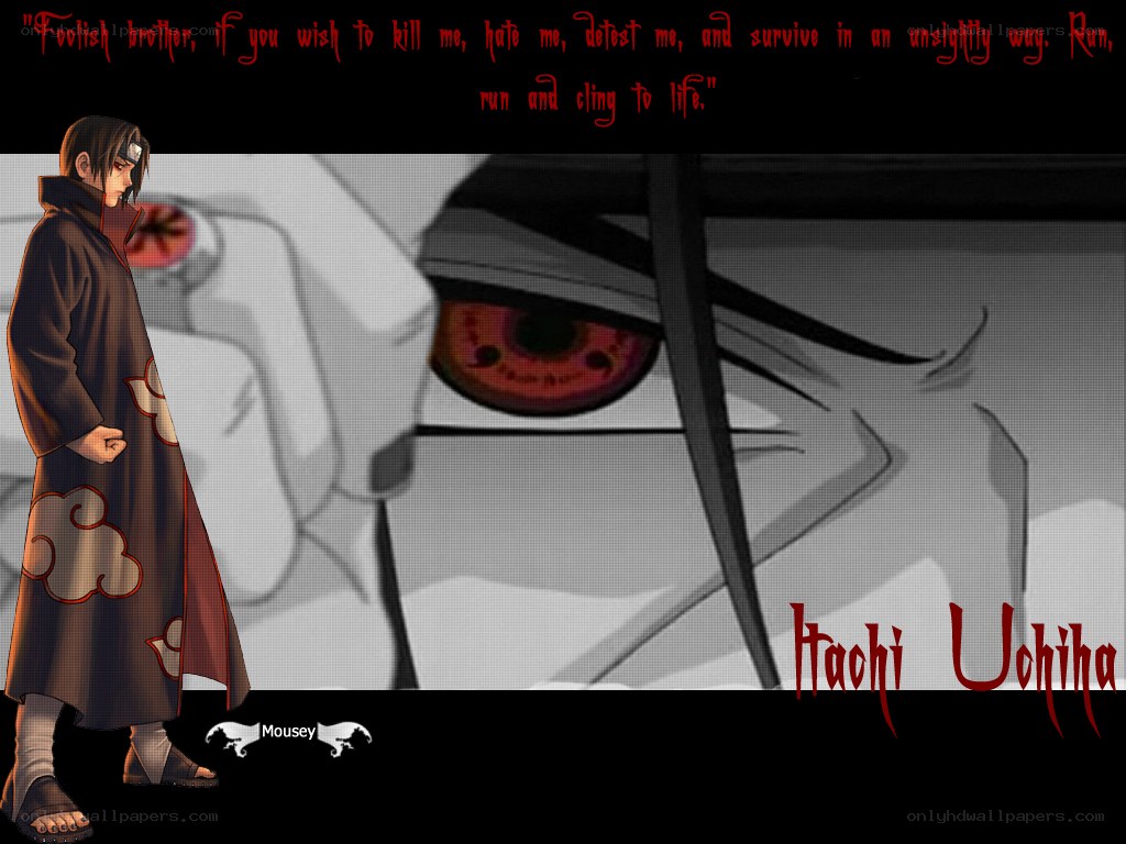 Itachi Uchiha quote wallpaper