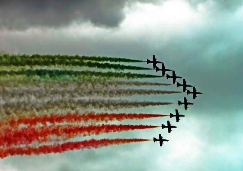 Italian aerobatic team display