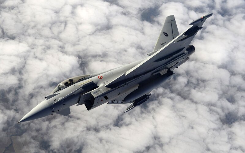 Italian Eurofighter Jet — Gray