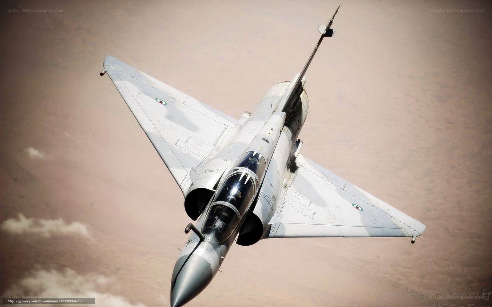 Italian fighter jet in flight
