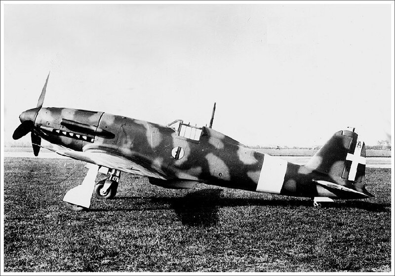 Italian fighter plane on airfield