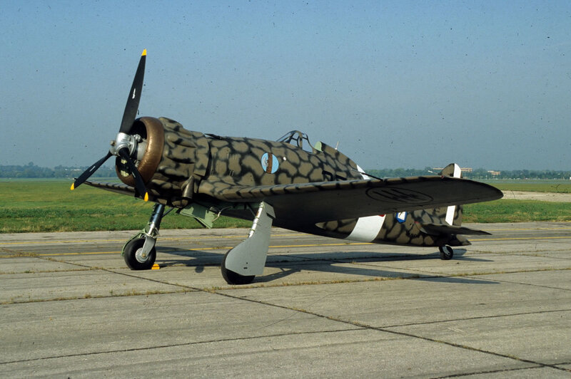 Italian fighter plane on tarmac