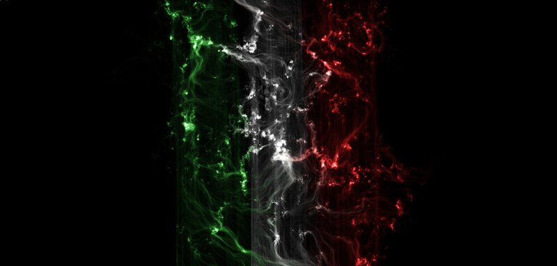 Italian flag abstract design