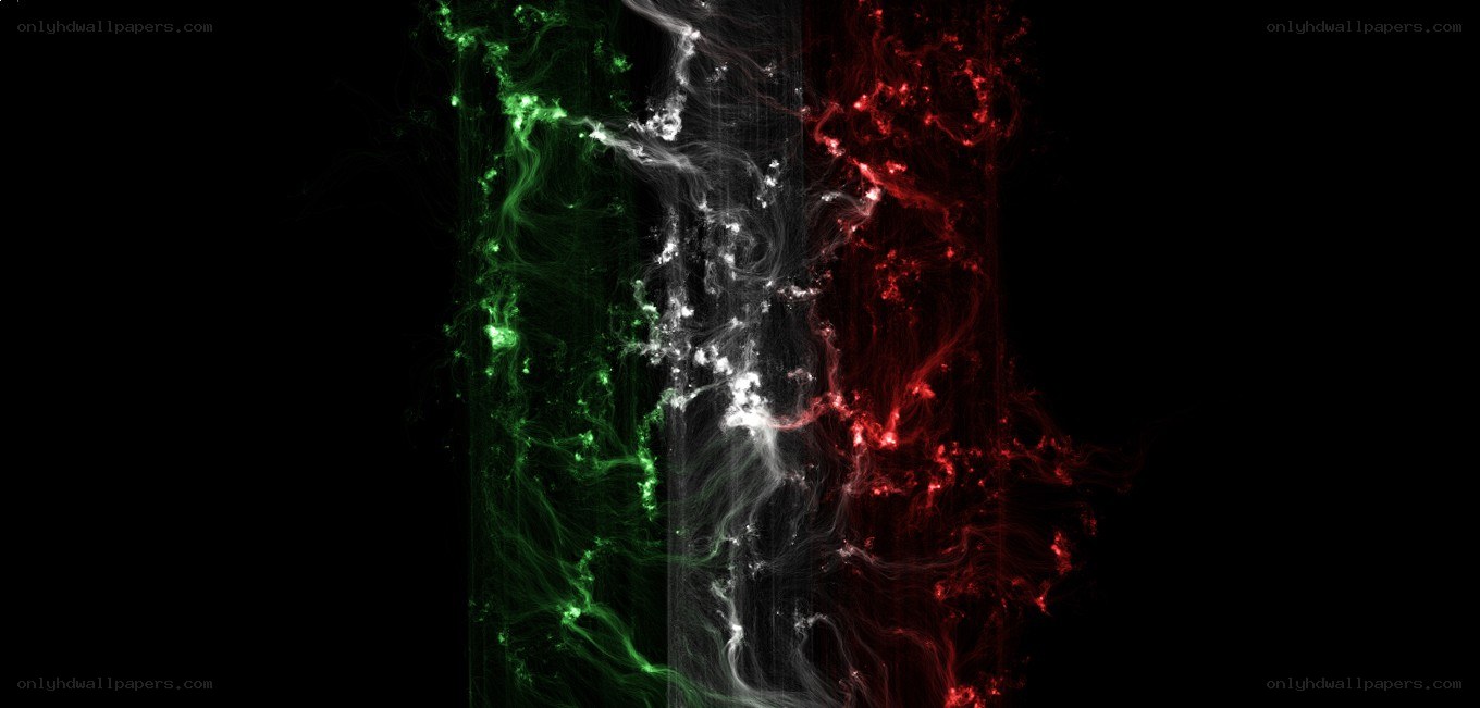 Italian flag abstract design