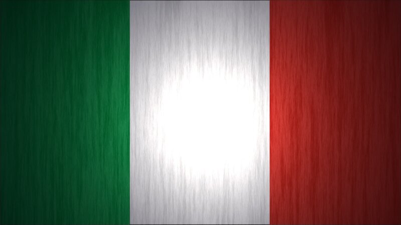 Italian Flag — Green, Neutral, Digital Art