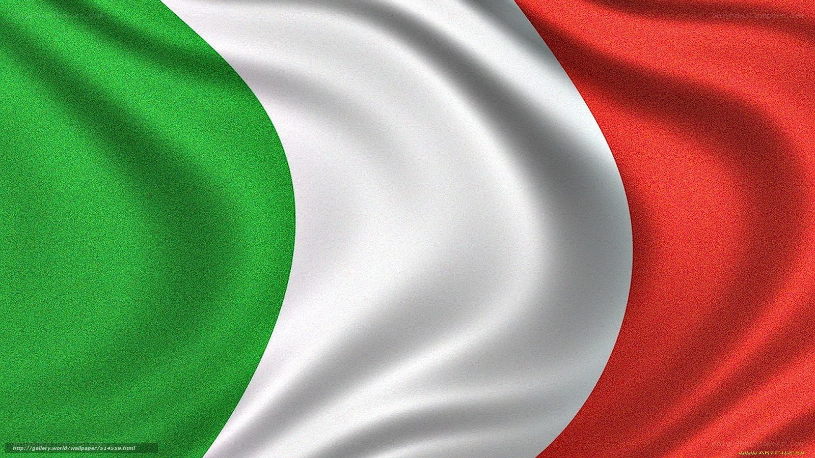 Italian flag waving