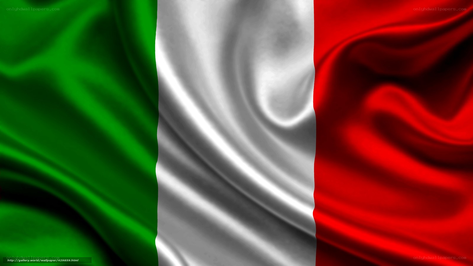 Italian flag waving