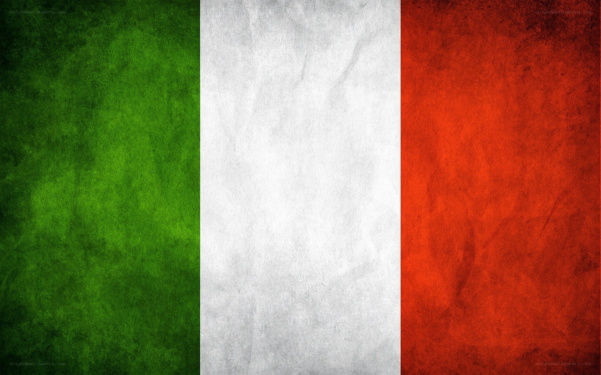 Italian flag with textured background