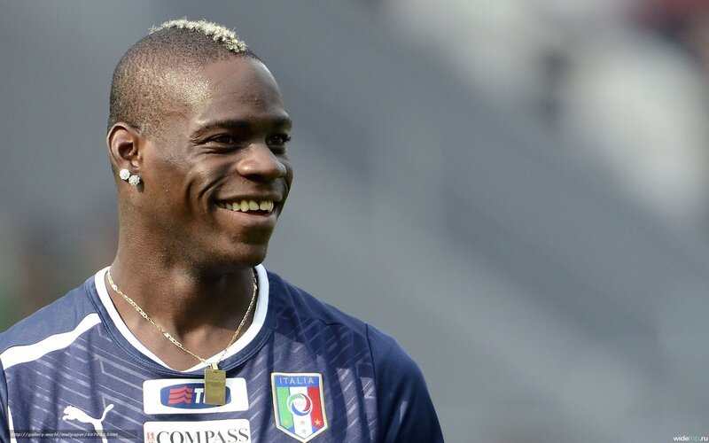 Italian football player smiling