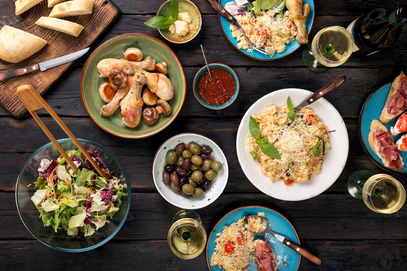 Italian Meal Spread